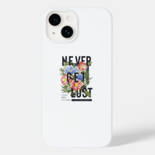 Coque Case-Mate iPhone Ne jamais perdre le slogan floral