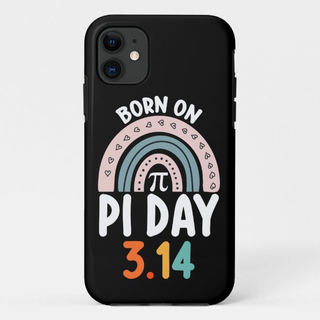 Coques Case-Mate iPhone Né le jour de Pi Anniversaire Math Drôle (Dos)