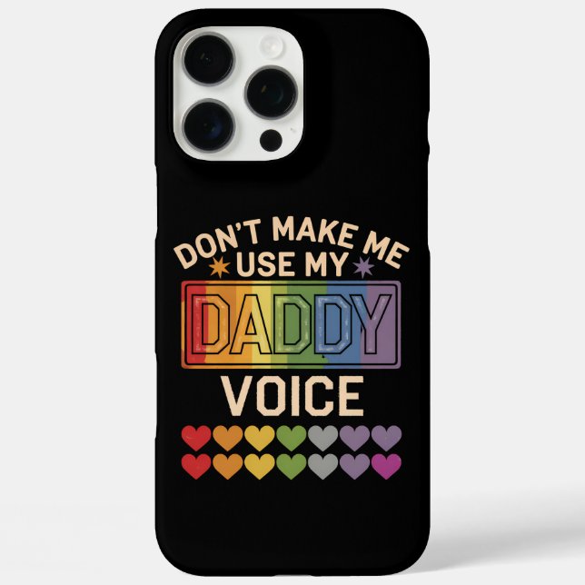 Coques Case-Mate iPhone Ne me forcez pas à utiliser la grosse voix de papa (Verso)
