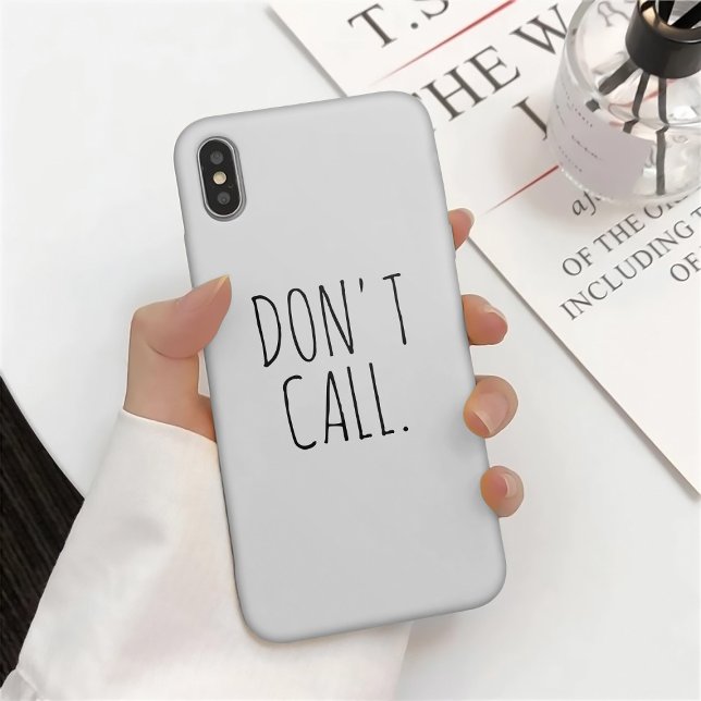 Coques Case-Mate iPhone Ne pas appeler Introvert Sarcastic Dunn inspiré (Créateur téléchargé)