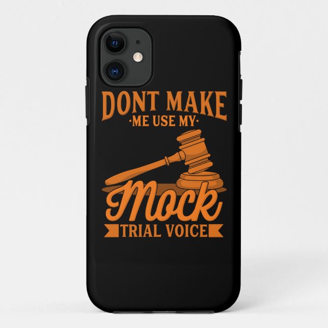 Coques Case-Mate iPhone Ne pas obliger l'avocat à utiliser ma voix Fausse (Dos)