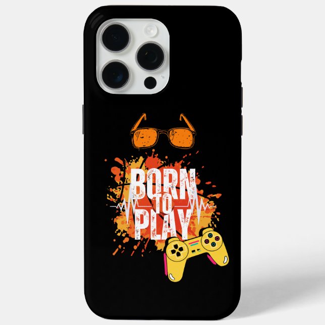 Coques Case-Mate iPhone né pour jouer aux jeux (Verso)