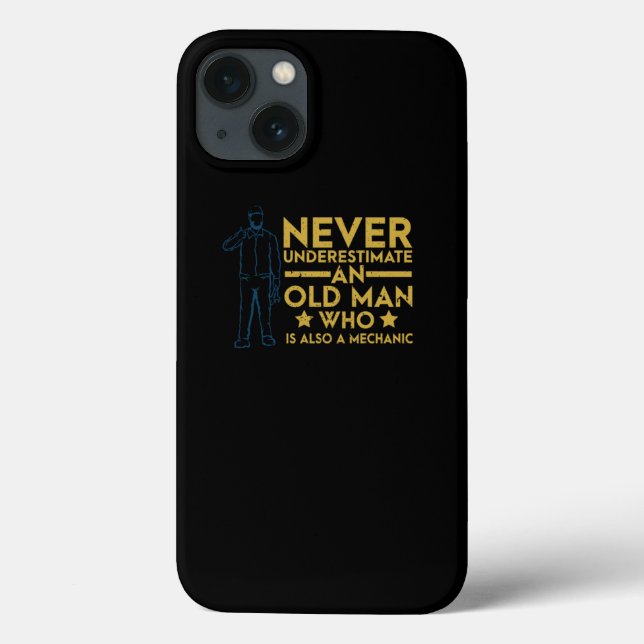 Coques Case-Mate iPhone Ne Sous-Estimez Jamais Le Vieux Homme Qui Est Auss (Verso)