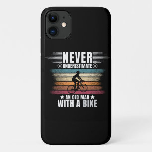 Case-Mate iPhone Case Ne sous-estimez jamais un vieil homme à vélo