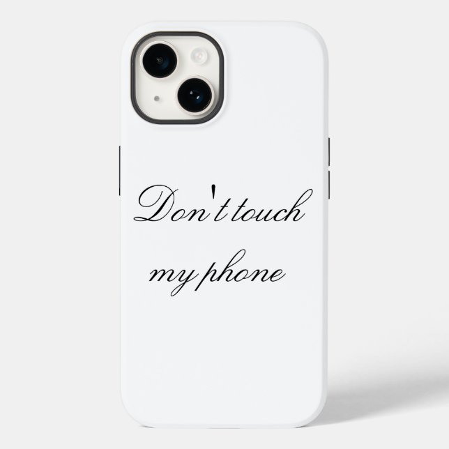 Coques Case-Mate iPhone Ne touchez pas à mon téléphone (Verso)