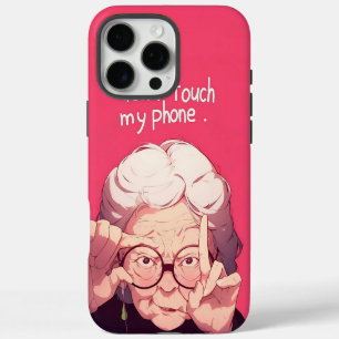 Coque iPhone 16 Pro Max Ne touchez pas à mon téléphone