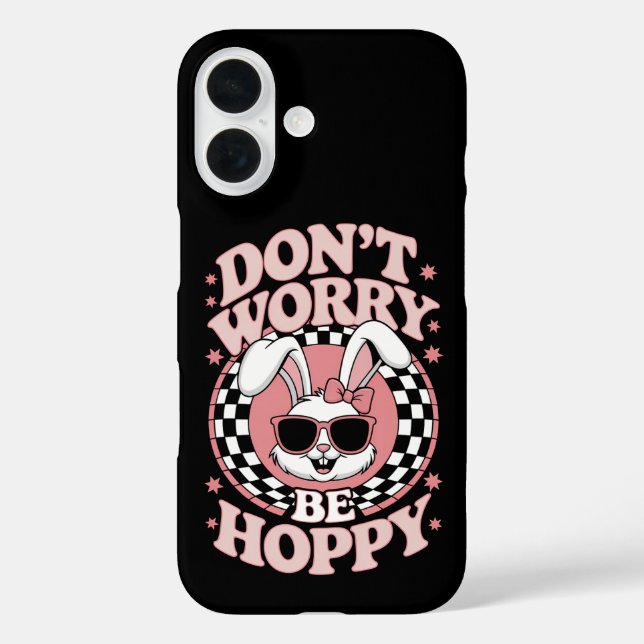 Coques Case-Mate iPhone Ne vous inquiétez pas, lapin de Pâques joyeux (Verso)