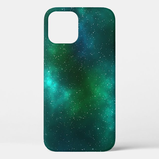 Coques Case-Mate iPhone Nebula Galaxie verte (Verso)