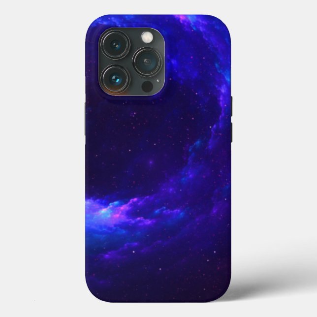 Coques Case-Mate iPhone Nebula Nuage Nuage Bleu et violet (Verso)