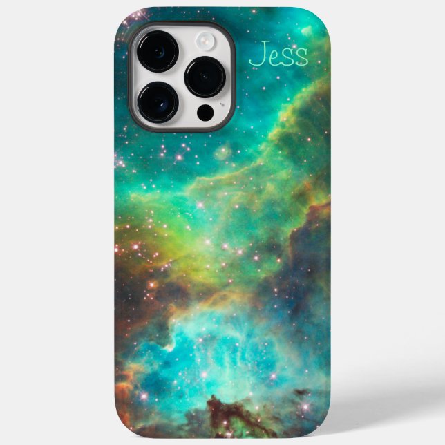 Coques Case-Mate iPhone Nebula Turquoise -*personnaliser* (Verso)