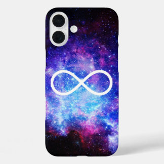Coque Pour iPhone 16 Plus Nébuleuse symbole de l'infini