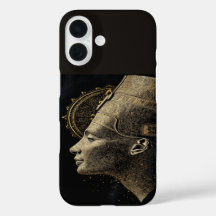 Néfertiti Ligne d'art moderne en silhouette