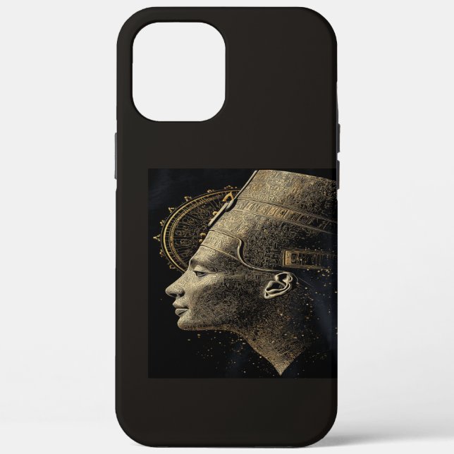 Coques Case-Mate iPhone Néfertiti Ligne d'art Silhouette Moderne (Verso)