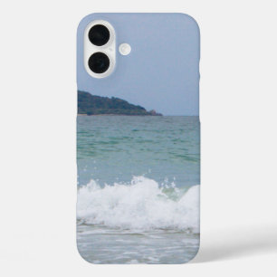 Coque Pour iPhone 16 Plus Neige brillante noir et blanc