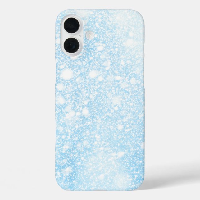 Coques Case-Mate iPhone Neige brillante noir et blanc (Verso)