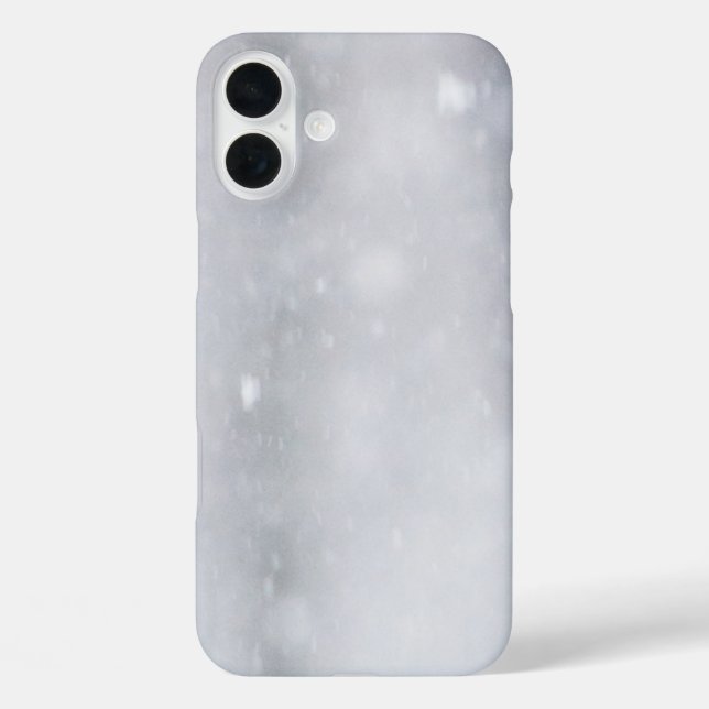 Coques Case-Mate iPhone Neige brillante noir et blanc (Verso)