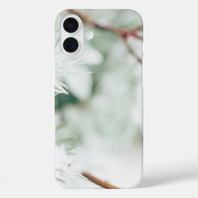 Coques Case-Mate iPhone Neige brillante noir et blanc (Verso)