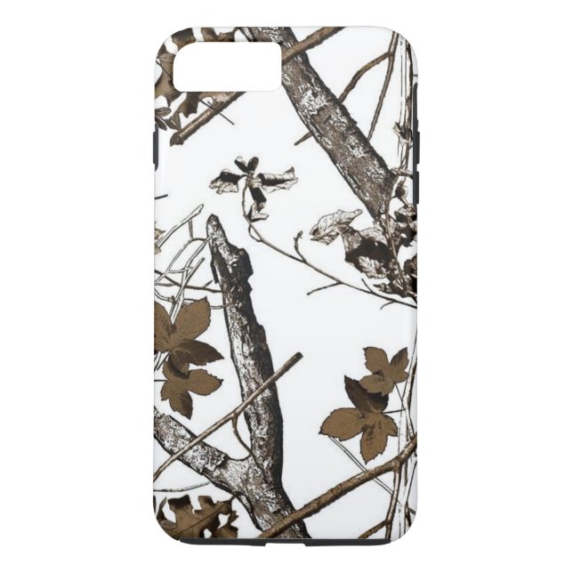 Coques Case-Mate iPhone Neige Camo de feuille (Dos)