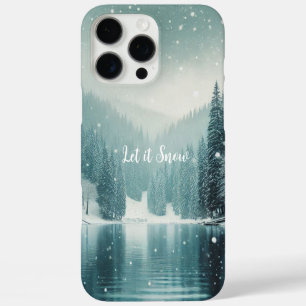 Coque iPhone 16 Pro Max Neige en hiver, lac de montagne