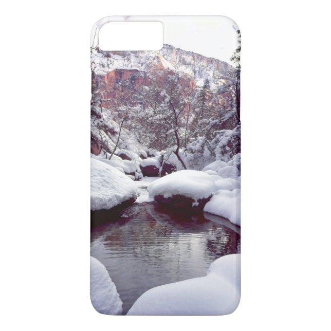 Coques Case-Mate iPhone Neige épaisse aux Middle Emerald Pools (Dos)