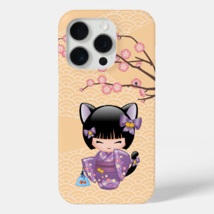 Coque Case-Mate iPhone Neko Kokeshi Poupée - Cat Ears Geisha Girl