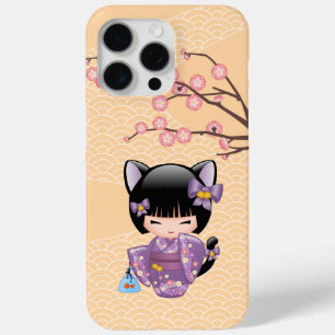 Coque Case-Mate iPhone Neko Kokeshi Poupée - Cat Ears Geisha Girl