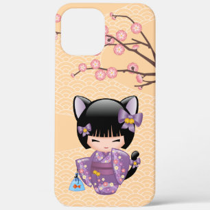 Case-Mate iPhone Case Neko Kokeshi Poupée - Cat Ears Geisha Girl