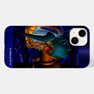 Coque Pour iPhone 14 NEMIS / HYPER ANDROID PORTRAIT Bleu