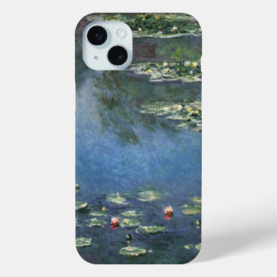 Coque iPhone 15 Mini Nénuphars de Claude Monet, Fleurs Vintages