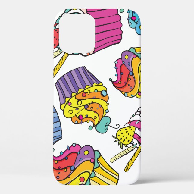 Coques Case-Mate iPhone Neon Cakes : Pop Art Motif. (Verso)