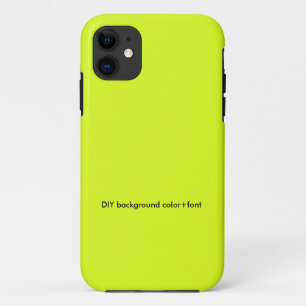 Coque iPhone 11 Neon chartreuse jaune/do-it-yourself couleur/télép