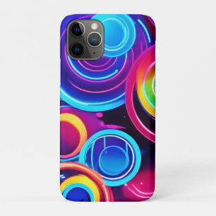 Case-Mate iPhone Case Neon Circles Art Abstrait