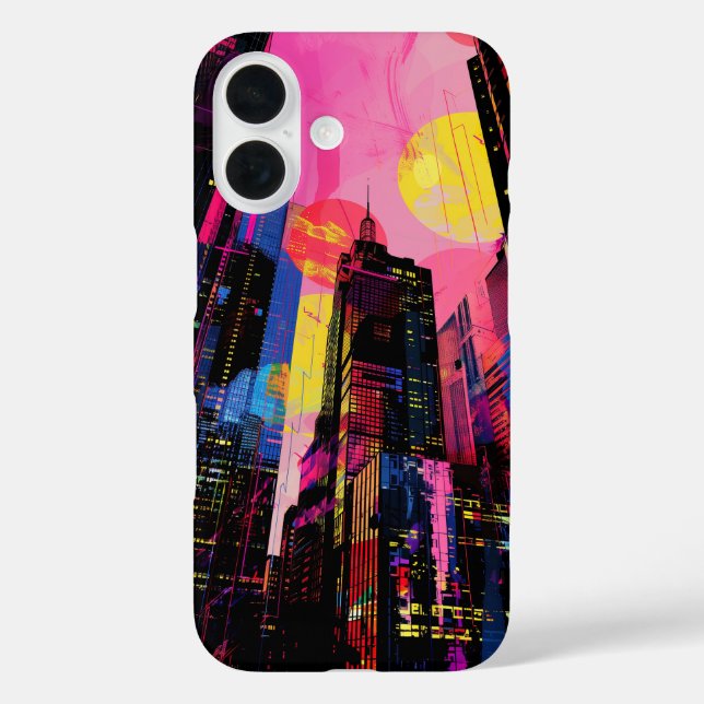 Coques Case-Mate iPhone Neon Cityscape (Verso)