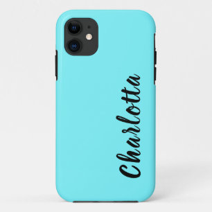 Case-Mate iPhone Case Neon Electric Blue Solid Color Personnaliser