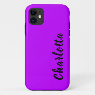 Case-Mate iPhone Case Neon Electric violet couleur solide Personnalise