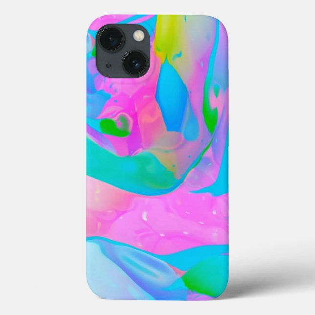 Coques Case-Mate iPhone Neon fluide Abstrait (Verso)