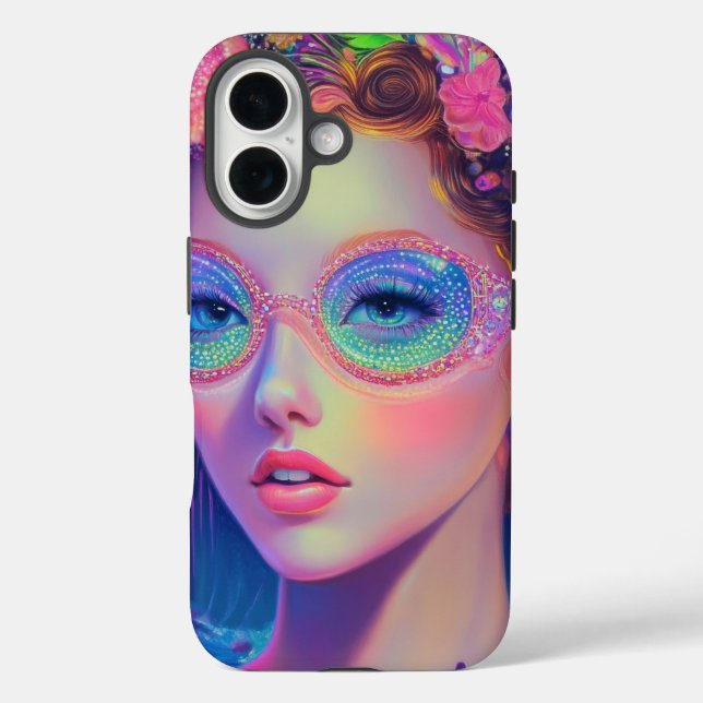 Coques Case-Mate iPhone Neon Garden Goddess (Verso)