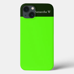 iPhone 13 Coque Neon Green haute visibilité