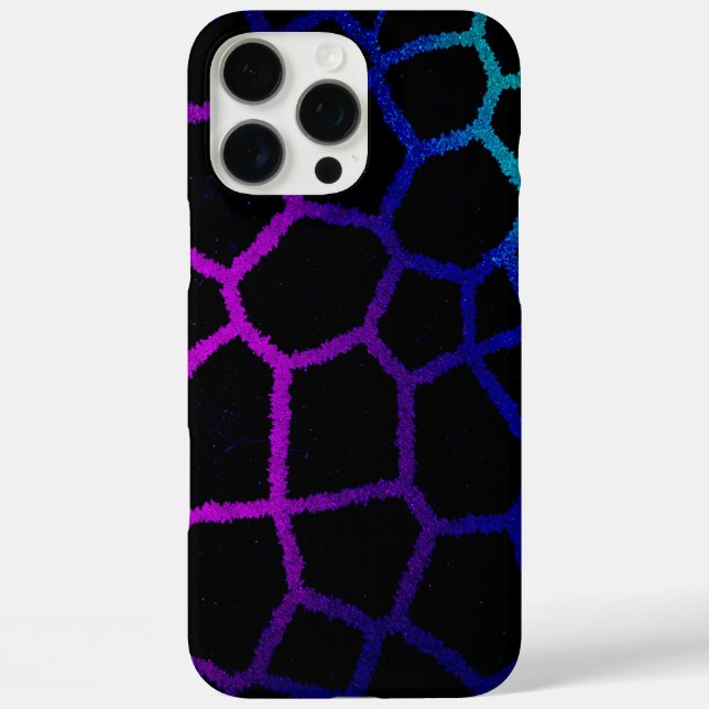 Coques Case-Mate iPhone Neon Noir Giraffe (Verso)