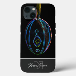 Case-Mate iPhone Case Neon-Pop-Art Joyeux Oeuf de Pâques avec Monogramme