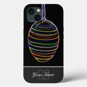 Case-Mate iPhone Case Neon-Pop-Art Joyeux Oeuf de Pâques avec Monogramme