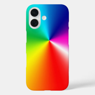 Coque Pour iPhone 16 Neon Rainbow Spectrum