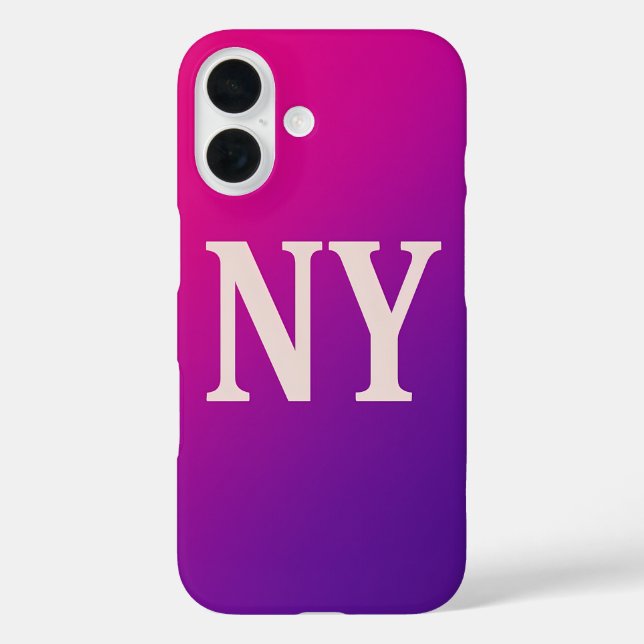 Coques Case-Mate iPhone Neon Skyline NY - Bold & Chic (Verso)