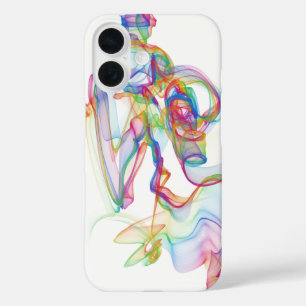 Coque Pour iPhone 16 Neon Smoke Swirl