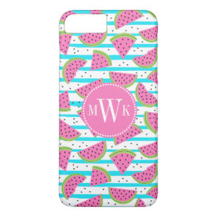 Coque Case-Mate iPhone Neon Watermelon on sur Stripes Motif