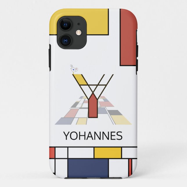 Coques Case-Mate iPhone Neoplasticisme exclusif Art Monogramme. Lettre Y (Dos)