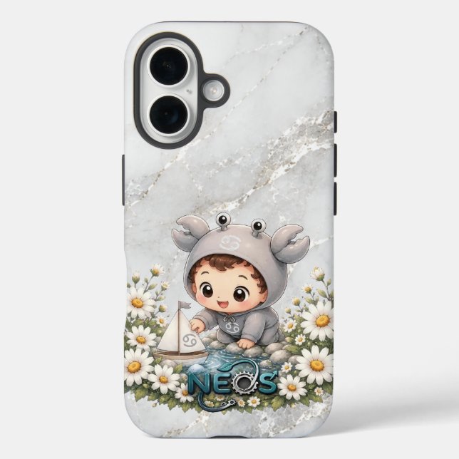 Coques Case-Mate iPhone Neos Kawaii Zodiaque Cancer (Verso)