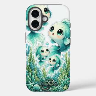 Coque Pour iPhone 16 Neos Kawaii Zodiaque Poissons