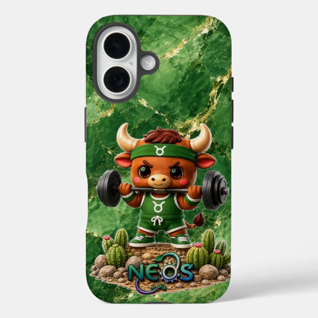 Coques Case-Mate iPhone Neos Zodiac Kawaii Taureau (Verso)