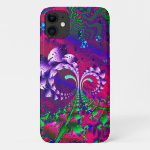 Coque iPhone 11 Nerdberries Fractale psychédélique